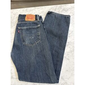 Levi's 505 Jeans Men's Blue Tag 33x34 Regular Fit 32x32.5 Straight Leg Dark Wash